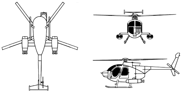 вертолет McDonnell Douglas MD 500